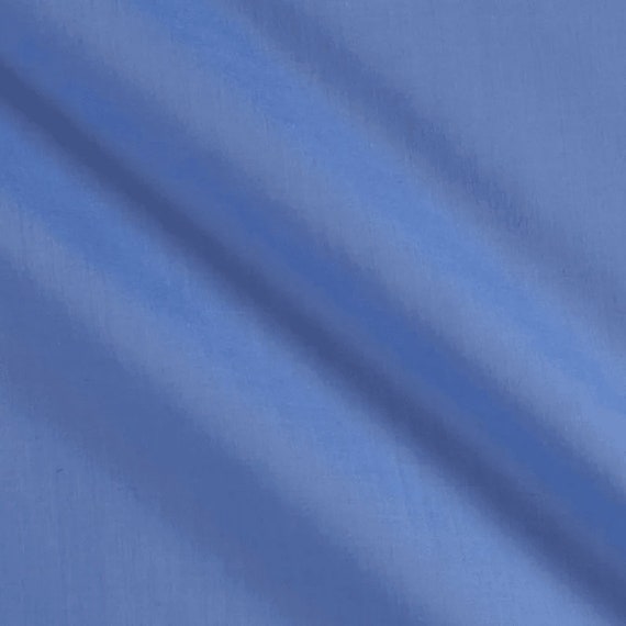 58-59" Wide Premium Light Weight Poly Cotton Blend Broadcloth Fabric Sold By The Yard. Coppen Blue