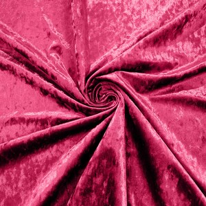 Hot Pink  Stretch Crushed Velvet Fabric/58 Inches Wide/Cosplays.