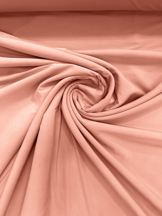 Buy Blush Peach ITY Fabric Polyester Knit Jersey Way Stretch