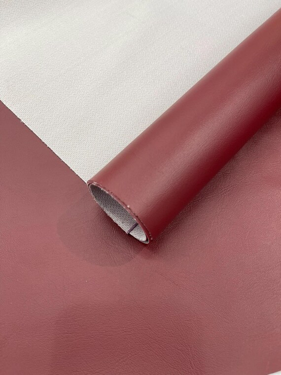 Burgundy Marine Vinyl Fabric Sold by The Yard/Vinyl Fabric Faux Leather Pleather Upholstery 54" Wide
