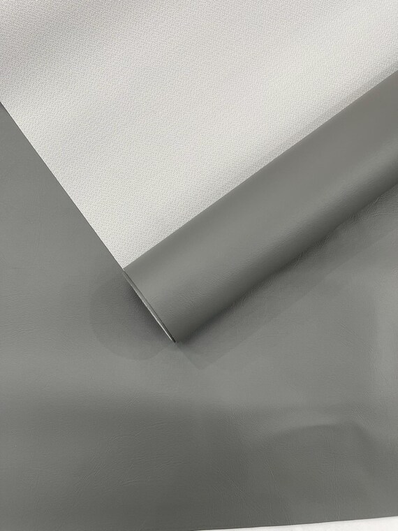 Dark Gray Marine Vinyl Fabric Sold by The Yard/Vinyl Fabric Faux Leather Pleather Upholstery 54" Wide