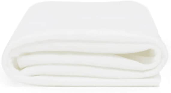 White Acrylic Felt Fabric - Fast UK Delivery