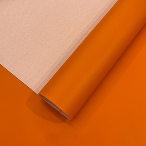 Orange Marine Vinyl Fabric Sold by The Yard/Vinyl Fabric Faux Leather Pleather Upholstery 54&quot; Wide