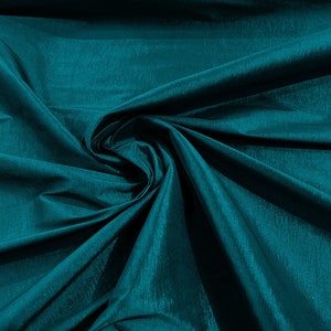 Peacock Taffeta Stretch Fabric 2-Way Stretch 58&quot; Wide, Fashion Dress Clothing Draping Prom Gown Bridal Dress Fabric