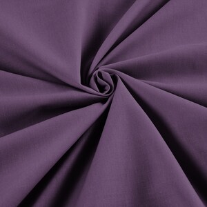 Dark Lilac 58&quot;Wide 65% Polyester 35 Percent Solid Poly Cotton Fabric for Crafts Costumes Decorations- Sold by the Yard