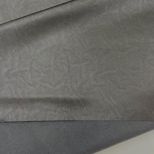 Black Stretch Vinyl Fabric, Plaid Pattern, 4-Way Stretch, Medium Weight, Sold By The Yard.