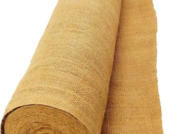 Natural Fiber Premium Quality Jute Hessian Burlap Fabric Roll (Natural,45&quot; Wide
