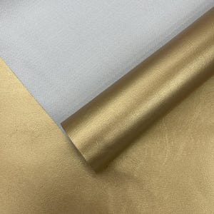 Metallic Gold Marine Vinyl Fabric Sold by The Yard/Vinyl Fabric Faux Leather Pleather Upholstery 54&quot; Wide