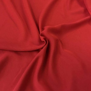 58/60" Wide 100% Polyester Soft Light Weight, Sheer, See Through Chiffon Fabric Sold By The Yard. Red
