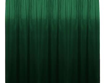 Hunter Green SEAMLESS Backdrop Drape Panel All Sizes Available in Polyester Poplin Party Supplies Curtains