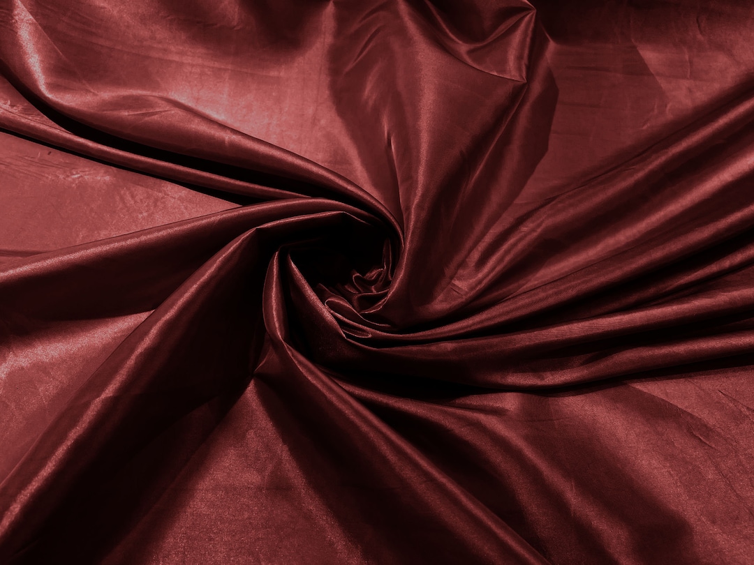 StoffBook Roter Taftstoff - Universell, Schimmernd, 150 Cm Breit, 50% Polyester/50% Nylon, Meterware