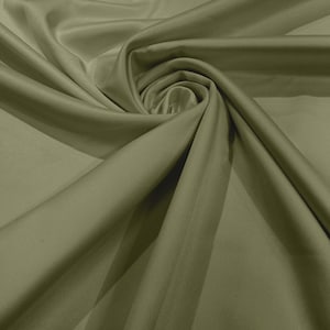 Sage Green Matte Stretch Lamour Satin Fabric 58" Wide/Sold By The Yard. New Colors
