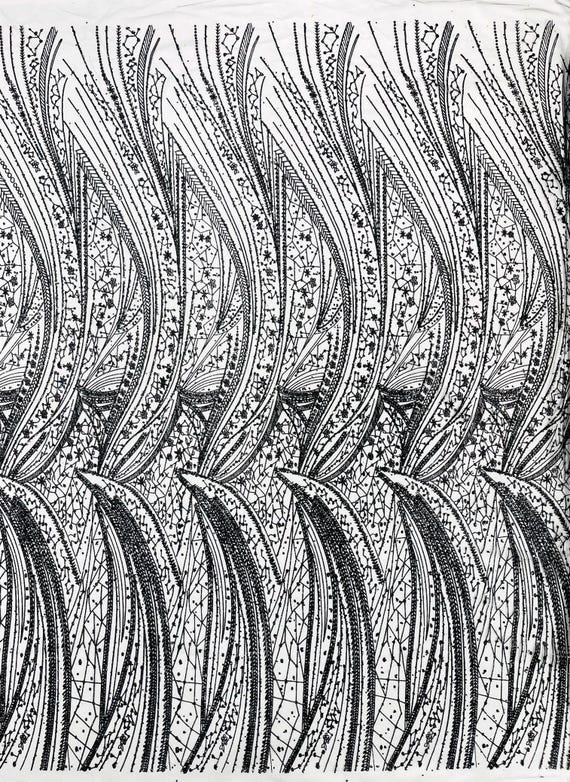 Black Geometric Fashion Glitter Design On A Mesh Lace Fabric| 58" Wide| Prom Dresses.