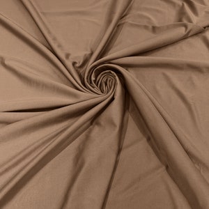 polyester spandex satin fabric shiny stretch satin fabric dress shirt  lingerie nude gold pink many colors 150cm wide