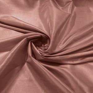 Light Mauve Solid Taffeta Fabric/Taffeta Fabric by The Yard/Apparel, Costume, Dress, Cosplay, Wedding.