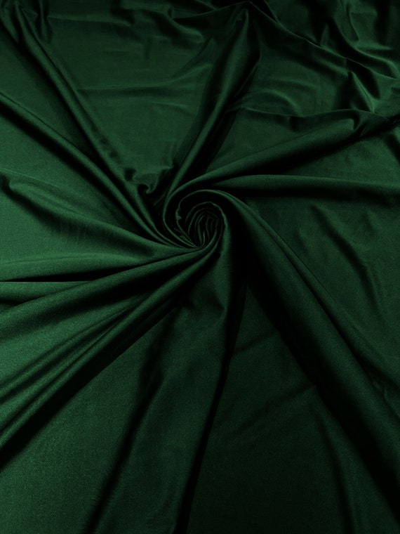 Hunter Green Shiny Milliskin Nylon Spandex Fabric 4 Way Stretch 58 Wide  Sold by the Yard -  Canada