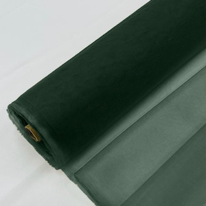 Hunter Green Bridal Mesh Tulle Netting Fabric / Sheer Mesh /58&quot; Wide /Sold by the Yard