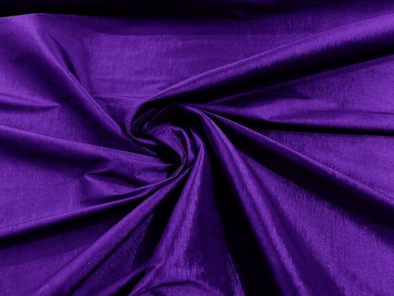 Purple Taffeta Stretch Fabric 2-Way Stretch 58" Wide, Fashion Dress Clothing Draping Prom Gown Bridal Dress Fabric