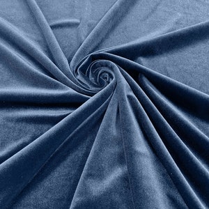 Stretch Velvet - Steel Stretch Velvet - Steel