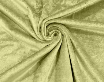 Tela de piel sintética sedosa y afelpada color salvia Minky - Se vende cortada a medida