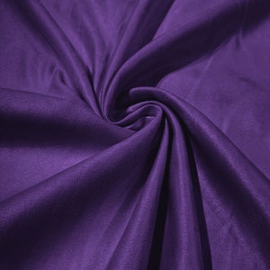 Light Plum Faux Suede Polyester Fabric | Microsuede | 58&quot; Wide | Upholstery Weight, Tablecloth, Bags, Pouches, Cosplay, Costume|