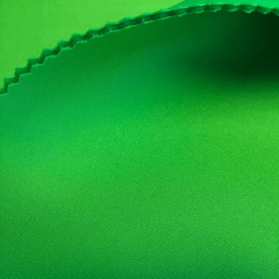 58/60" Wide 90% Polyester / 10 percent Spandex Neoprene Scuba Fabric Sold By The Yard. Emerald Green