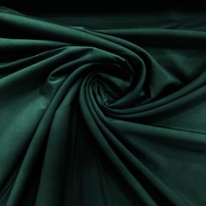 Hunter Green ITY Fabric Polyester Knit Jersey 2 Way Stretch Spandex Sold By The Yard