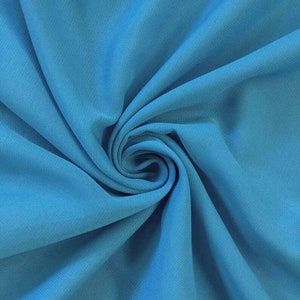 58/60" Wide 100% Polyester Soft Light Weight, Sheer, See Through Chiffon Fabric Sold By The Yard. Turquoise