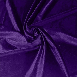 Pucci Purple 58"/60 Inches Wide Royal Velvet Upholstery Fabric. Sold By The Yard.
