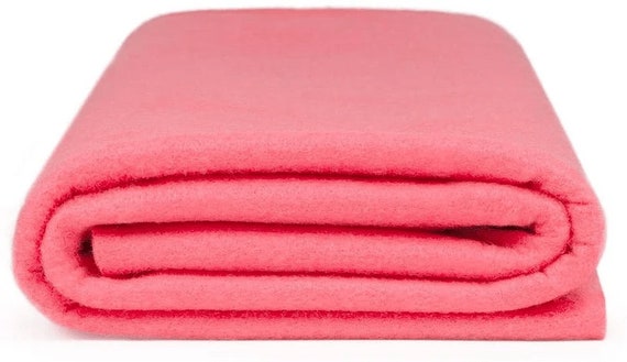 Acrylic Felt Fabric PINK / 72 W / Sold by the yard