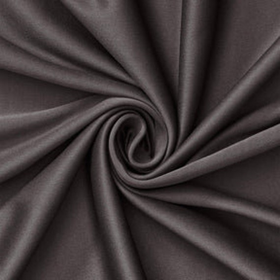 Gray Polyester Knit Interlock Mechanical Stretch Fabric 58"/60"/Draping Tent Fabric. Sold By The Yard