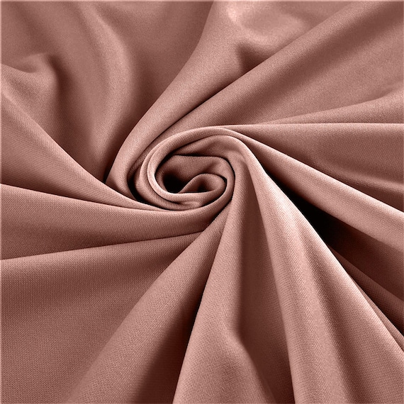 Blush Stretch Crepe Scuba Techno Knit Polyester Spandex Fabric for Bows, Top Knots, Head Wraps, Clothes, Costumes, Crafts