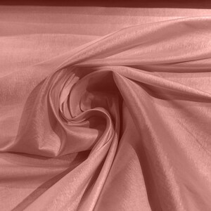 Rose Pink Taffeta Stretch Fabric 2-Way Stretch 58&quot; Wide, Fashion Dress Clothing Draping Prom Gown Bridal Dress Fabric