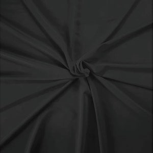 Black Shiny Milliskin Nylon Spandex Fabric 4 Way Stretch 58&quot; Wide Sold by The Yard
