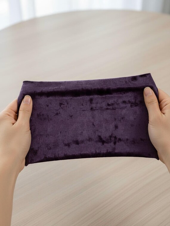 Amethyst Crushed Velvet Fabric, 58 Inches Wide for Costumes and Apparel