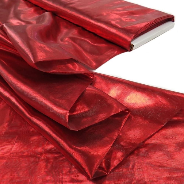 Metallic Tissue Lame - Light Weight Metallic Tissue Lame Fabric By Yard