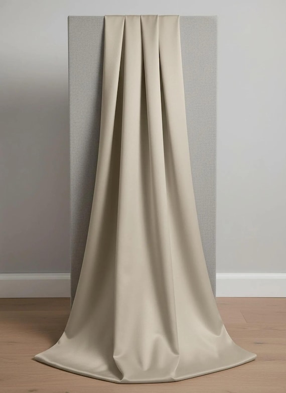 Sand Satin Matte Stretch Lamour Fabric, 58" Wide for Apparel.