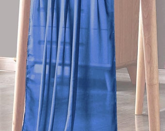 Royal Blue Chiffon Sheer Table Runner for Wedding, Decorations for Birthday Parties, Banquets, Engagements