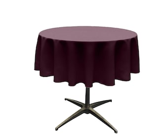 Rosine Feste Runde Polyester Popeline Tischdecke Nahtlos.
