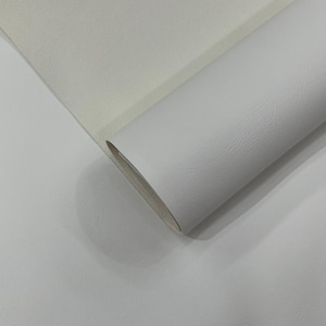 White Marine Vinyl Fabric Sold by The Yard/Vinyl Fabric Faux Leather Pleather Upholstery 54&quot; Wide