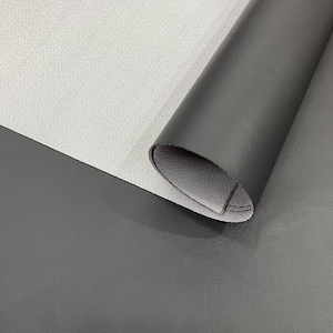 Black Marine Vinyl Fabric Sold by The Yard/Vinyl Fabric Faux Leather Pleather Upholstery 54&quot; Wide