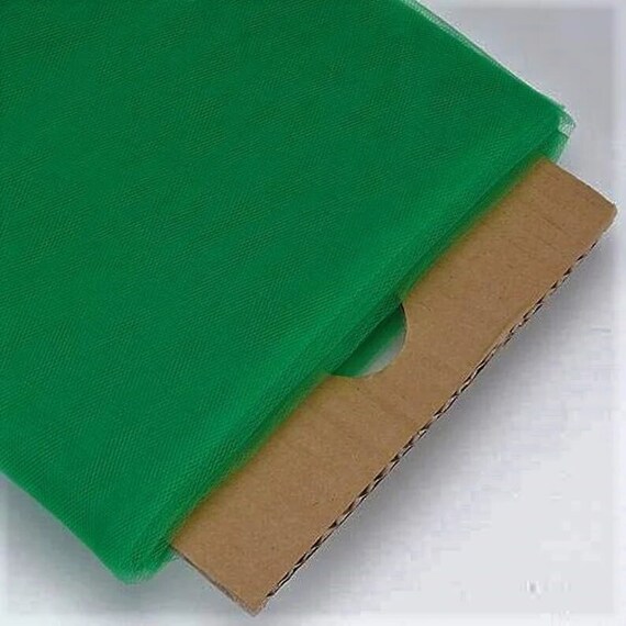 54" Wide by 40 Yards Long (120 Feet) Polyester Tulle Fabric Bolt, for Wedding and Decoration. Emerald Green