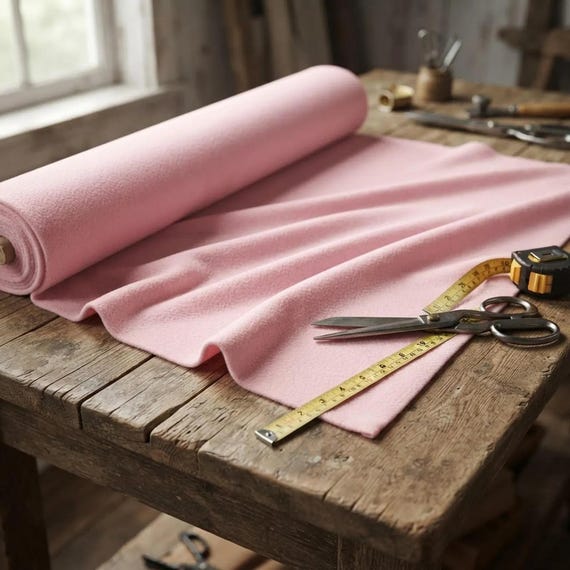 Pink Solid Polar Fleece Fabric Anti-Pill 58" Wide | Soft Polyester Blanket, Jacket.