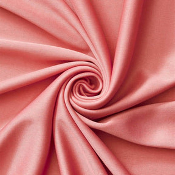 Dusty Rose Polyester Knit Interlock Mechanical Stretch Fabric 58"/60"/Draping Tent Fabric. Sold By The Yard
