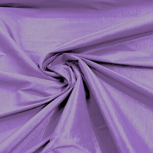 Lilac Taffeta Stretch Fabric 2-Way Stretch 58&quot; Wide, Fashion Dress Clothing Draping Prom Gown Bridal Dress Fabric