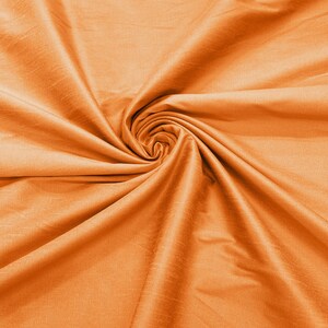 Neonoranje polyester dupioni nepzijde stof/55" breed/bruiloftstof/woondecoratie.