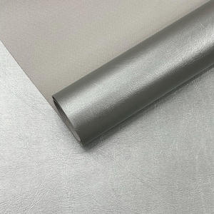 Metallic Silver Marine Vinyl Fabric Sold by The Yard/Vinyl Fabric Faux Leather Pleather Upholstery 54&quot; Wide