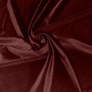Burgundy 58"/60 Inches Wide Royal Velvet Upholstery Fabric. Sold By The Yard.