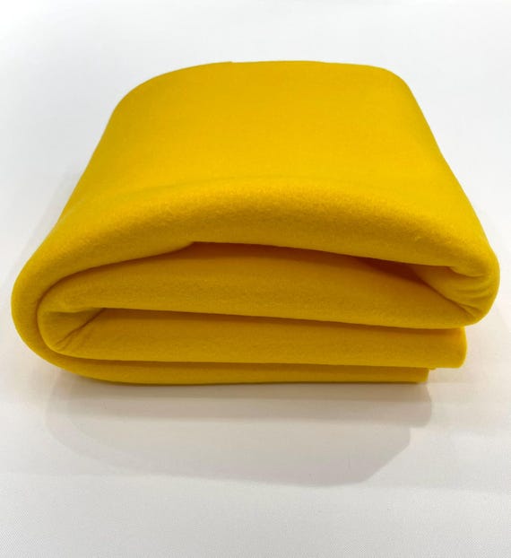 Yellow Acrylic Craft Felt Fabric by The Yard 72" Wide