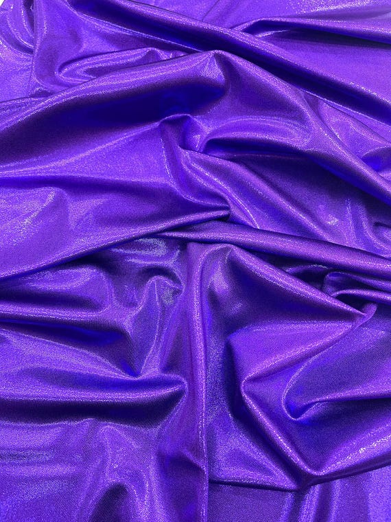 Purple Foggy Foil All Over Foil Metallic Nylon Spandex 4 Way Stretch/58" Wide